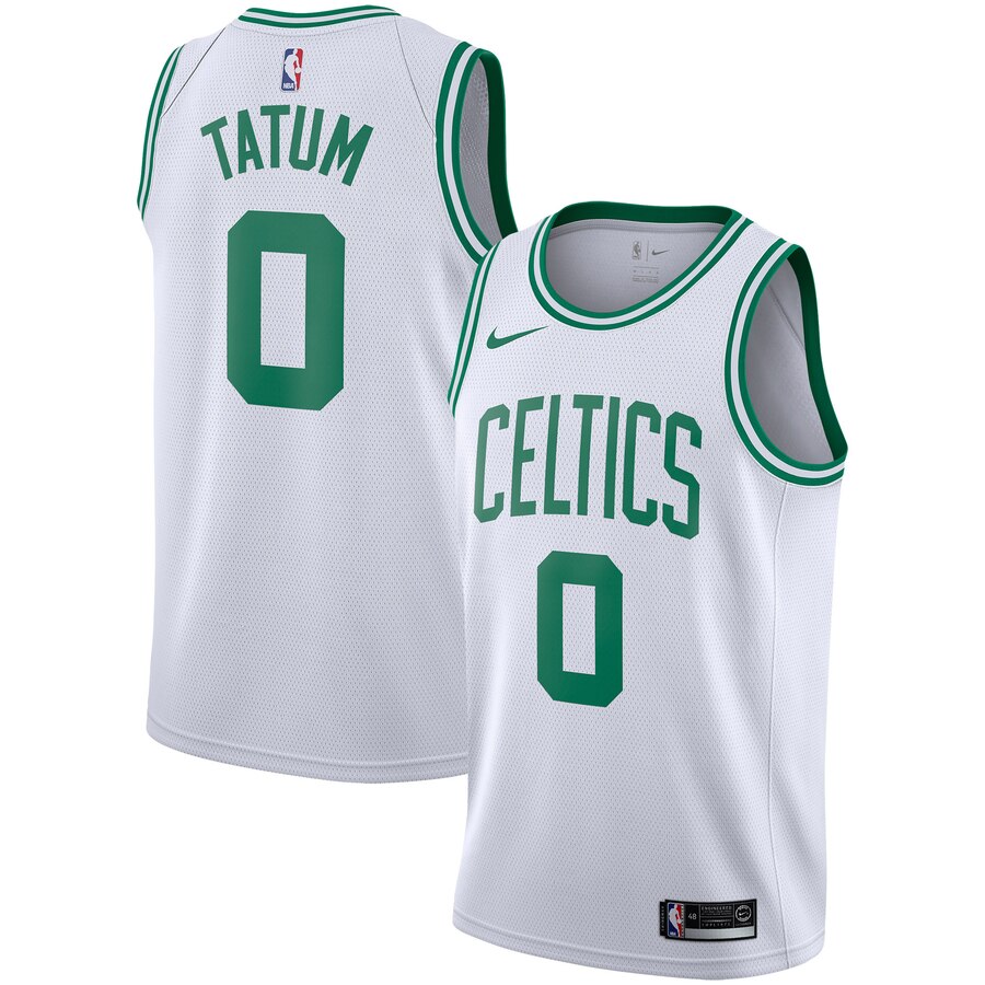Men's Boston Celtics Jayson Tatum #0 Swingman Nike Icon Edition White Jersey 2401SJYT